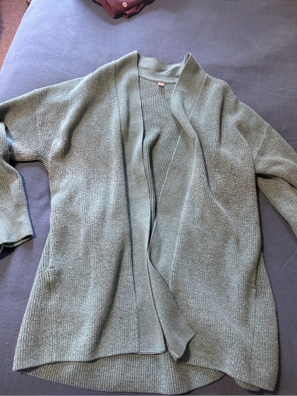 lululemon athletica Open-Front Longline Cardigan - Sage Green